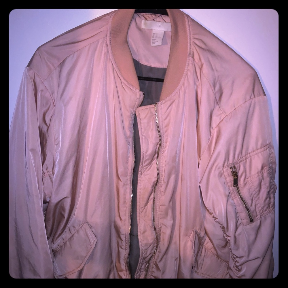 Light pink bomber jacket